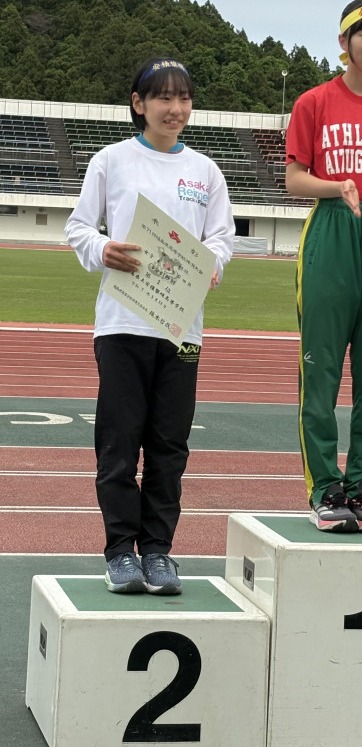 400ｍ２位　佐治望未